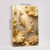 Crystal Pearl Painting 5D DIY Frame Decoration Painting Golden Koi Fish Home Wall Decoration Transparent Pearl Gemstone Painting Picture Art Crafts