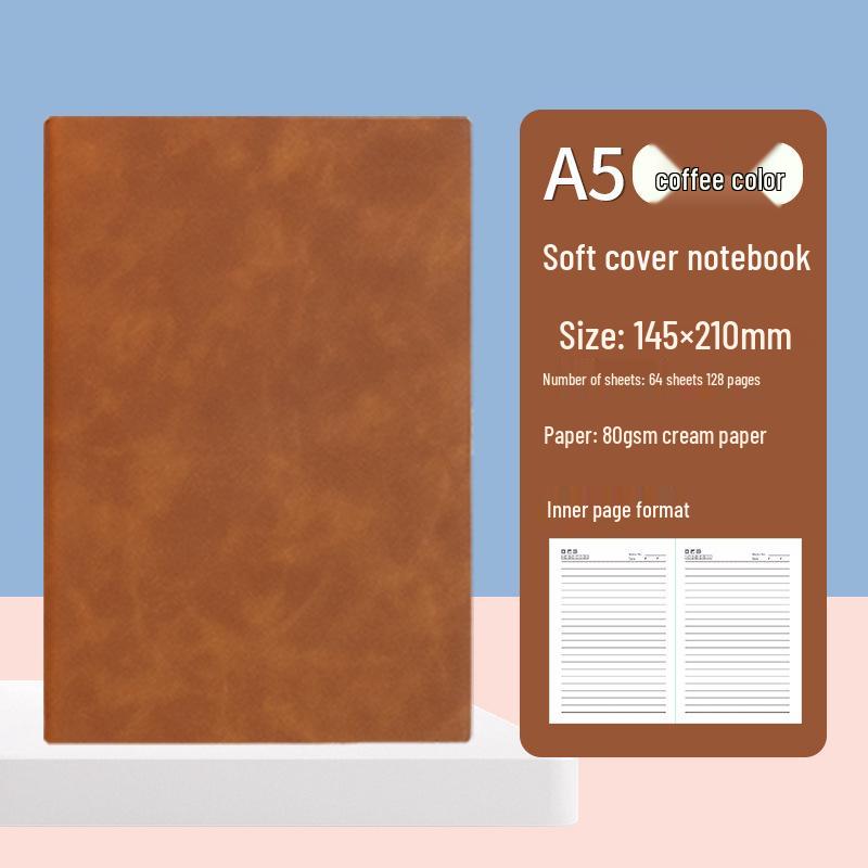 A5 Custom Thick Notebook: High-Value Student Prize & Enterprise Meeting Journal with Logo Printing.