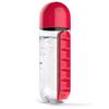 2-in-1 600ml Portable Water Bottle Detachable Large-capacity 7 Day Pill Box Case Weekly Pill