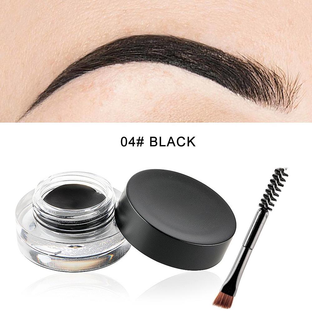Eyebrow Cream, Waterproof Eyebrow Gel Long Lasting Brow Pomade with Brush, Natural Versatile Tinted Brow Gel Creates Natural Looking Brows