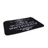 Funny Doormat Diatomite Non Slip Soft Floor Mat Super Absorbent for Home Bathroom Entryway Porch Decoration Black