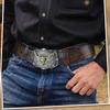 Vintage Western Cowboy Bull Head Embossed Leather Belt for Men's Jeans