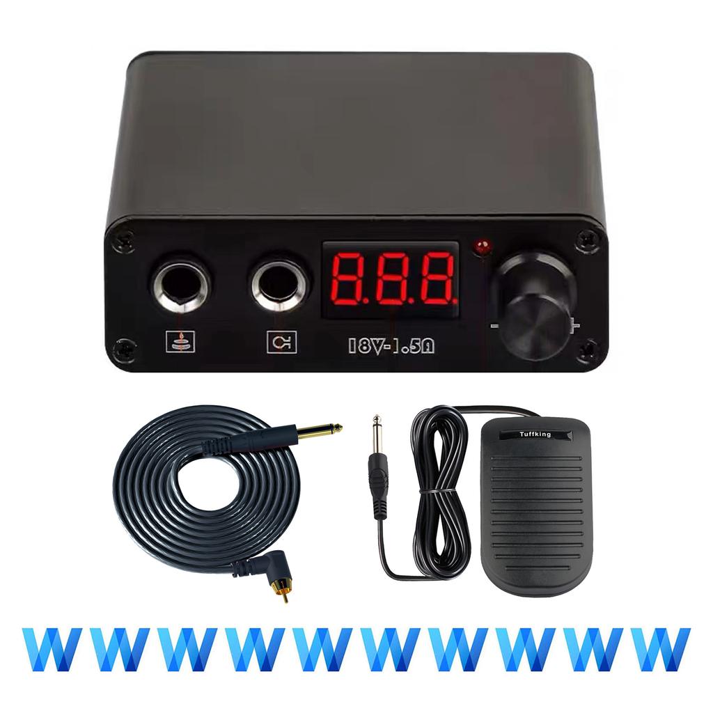 Tattoo Machine Power Hook Line Combination Screen Numerical Control Portable Mini Tattoo Power Transformer Set