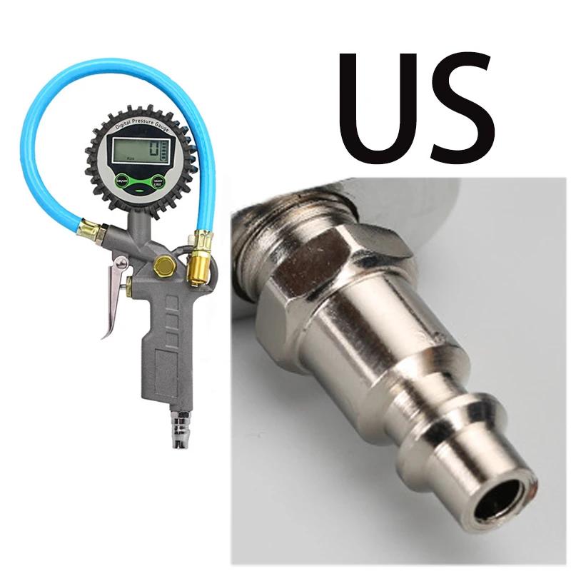 

Digital Display Air Pressure Gun Car EU Tire Pressure Inflator Gauge LCD Display Car Tire Pressure Check Tool accessori auto