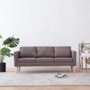 Day and Night - Day and Night 3-seater Sofa In Taupe Gray Fabric