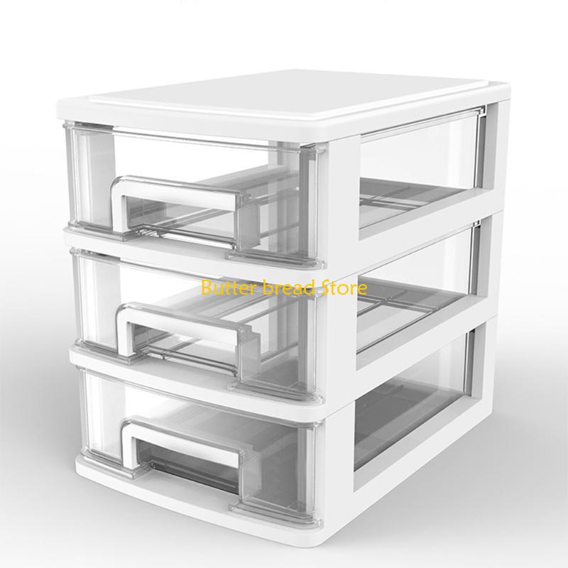 W89C Multifunctional Plastic Storage Bin Deck Office Supplies Home Storage Cabinet