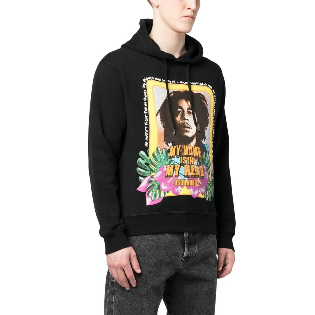DSquared2 Mens Bob Marley Hoodie