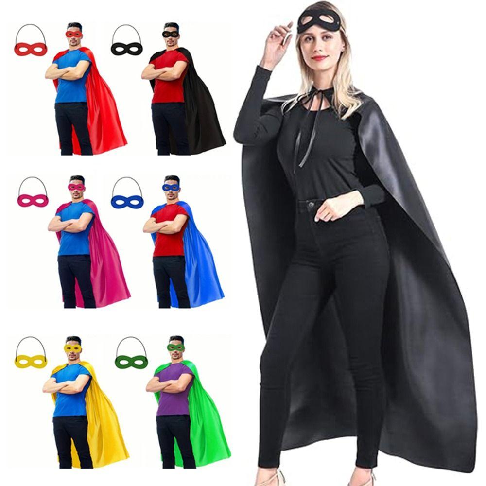 2 Stuks/Set Cosplay Kostuum Halloween Superhelden Cape Halloween Cape Kostuum Set Maskerade Dans