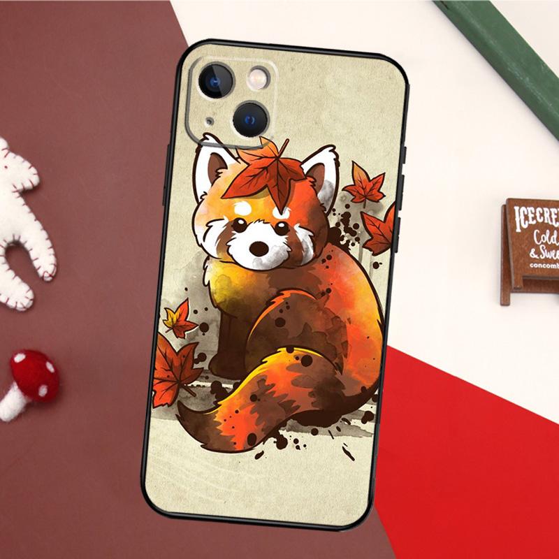 Red Panda Phone Case For iPhone 16 15 14 13 12 Mini 11 Pro Max X XR XS Plus Bumper Back Cover
