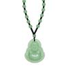 Daily Women's Light Green Laughing Buddha Pendant with Beads Necklace Maitreya Buddha Buddha Amulet Men and Women Couple Versatile Accessory