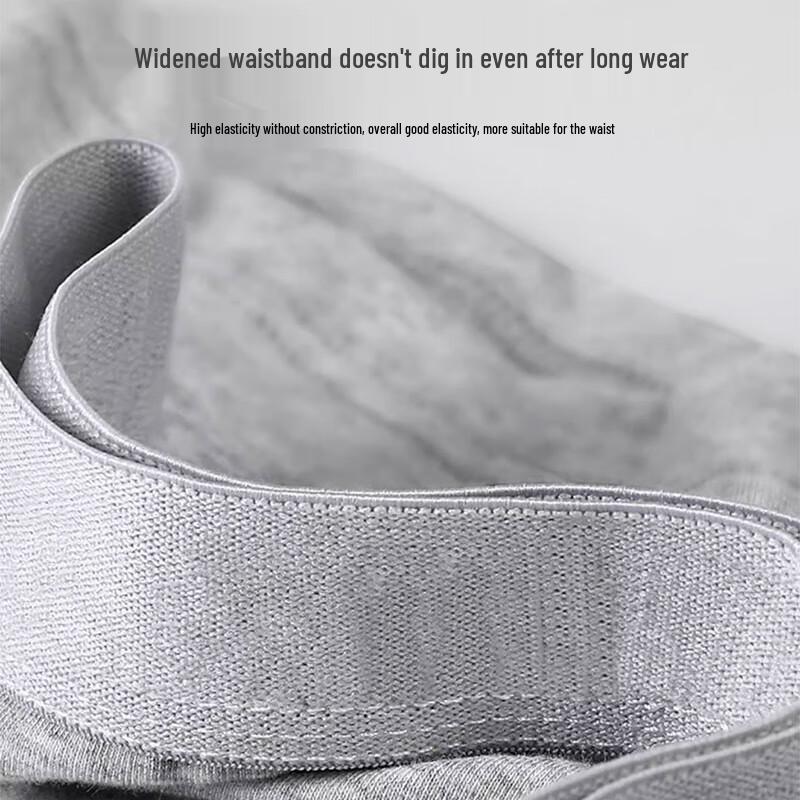 Men's Plus Size Antibacterial Cotton Boxer Briefs 4-Pack