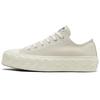 Womens All Star Platform Low 'Runway Cable - Egret' (women's Sizes) Egret / Black / Egret Canvas Shoes 568683C