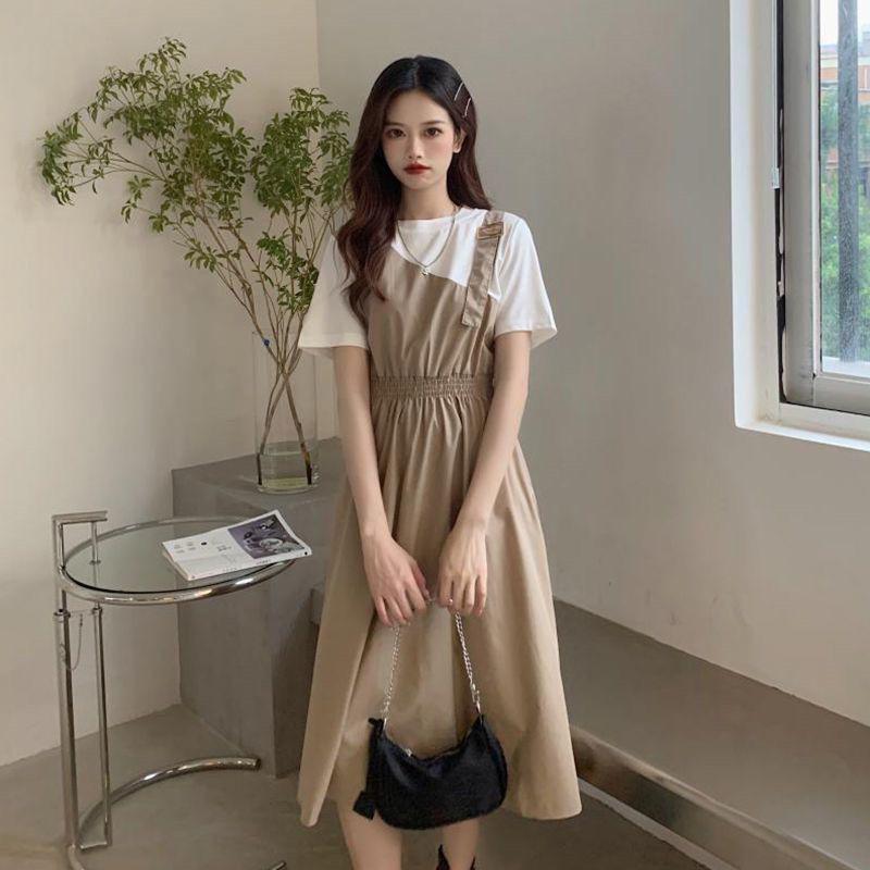 2025 French Chic Spicy Girl Flaw-Hiding Two-Piece Summer Dress - Women's Slimming, Flattering Temperament Skirt