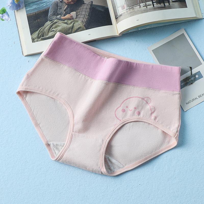 Fashion Underwear High Waisted Printed Underwear Pure Cotton Women's Triangle Pants Seamless and Breathable Underwear