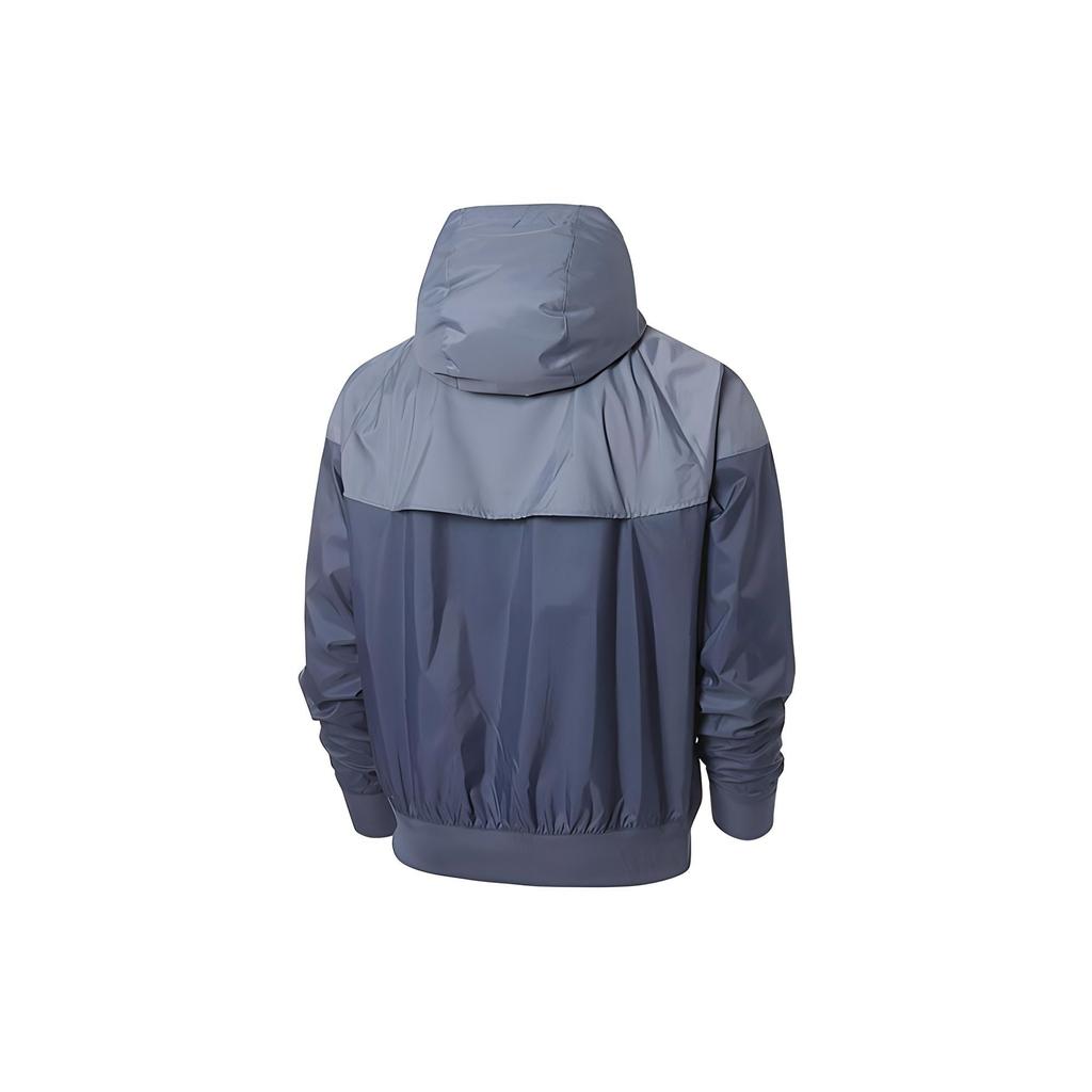 Nike Giacca a vento con zip a blocchi di colore con cappuccio da uomo Capospalla Blu DA0001-491