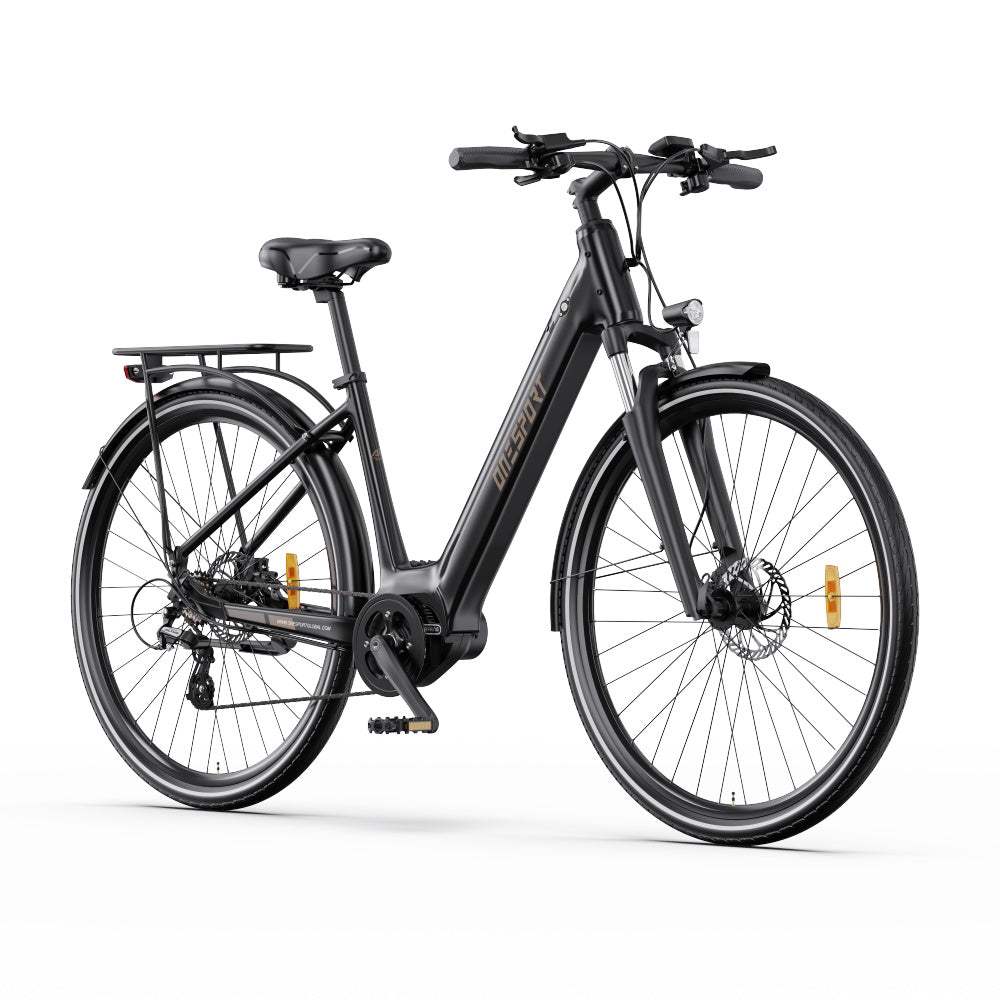 OneSport OT07 250W Bafang Motor E-Bike 36V 10.4Ah, 27" Tyre, Hydraulic Disc Brakes, Shimano 7-Speed, City E-bike with Torque Sensor