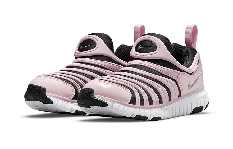 Nike Dynamo Free Low top Sports Casual Shoes Black Pink Children Aged 3 7 Years Old 343738-027