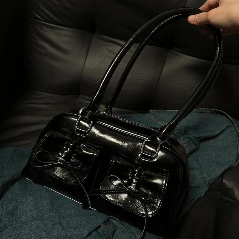 Bolsa de Ombro Verão Feminina Axila Alça Laço Commuter Bolsa Travesseiro