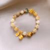 Long String Stacked Wearing Lily of the Valley Artificial Crystal Bracelet Necklace Women's New Chinese Multi-circle Long High-end Bracelet Women