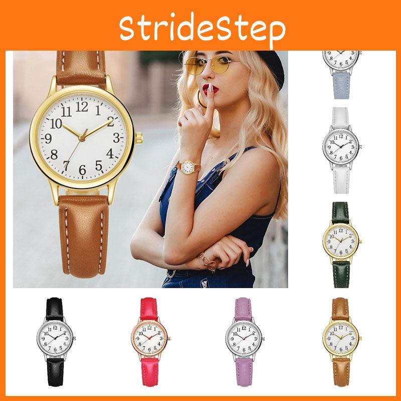 Fashionable Ladies Quartz Watch With Small Dial And Leather Strap Casual Style Waterproof Quartz Movement