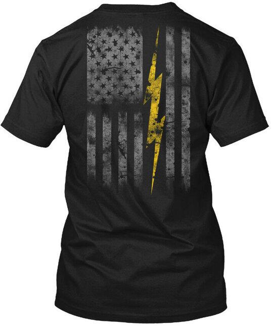 Футболка с флагом электрика Сделано в США Размеры от S до 5XL XL