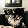 Hot B-Black Clover  Pillow Case Square Double-Sided Sofa Cushion Cover Bedroom Bedside Pillow