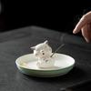 Cute Ceramic Puppy Incense Holder: Sandalwood Incense Burner & Tea Ceremony Ornament for Home Decor