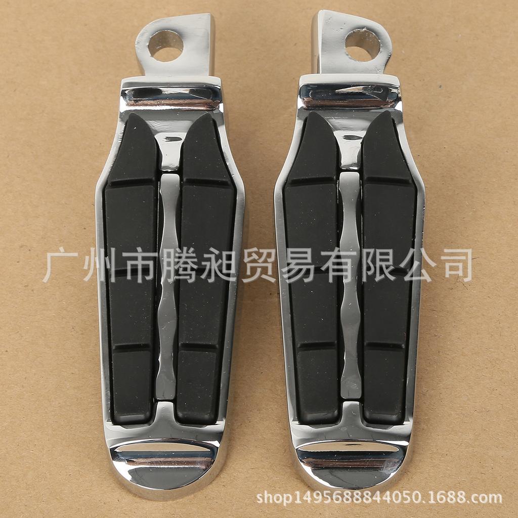 Compatible Chrome Foot Pegs for Harley 883, 1200, 48, Dyna, Fat Boy, Breakout, Heritage