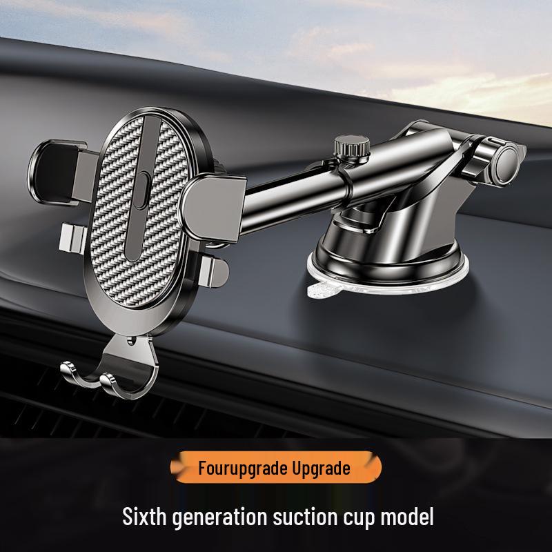 Universal Multi-Functional Car Phone Holder with Suction Cup & Silicone Dashboard Mount