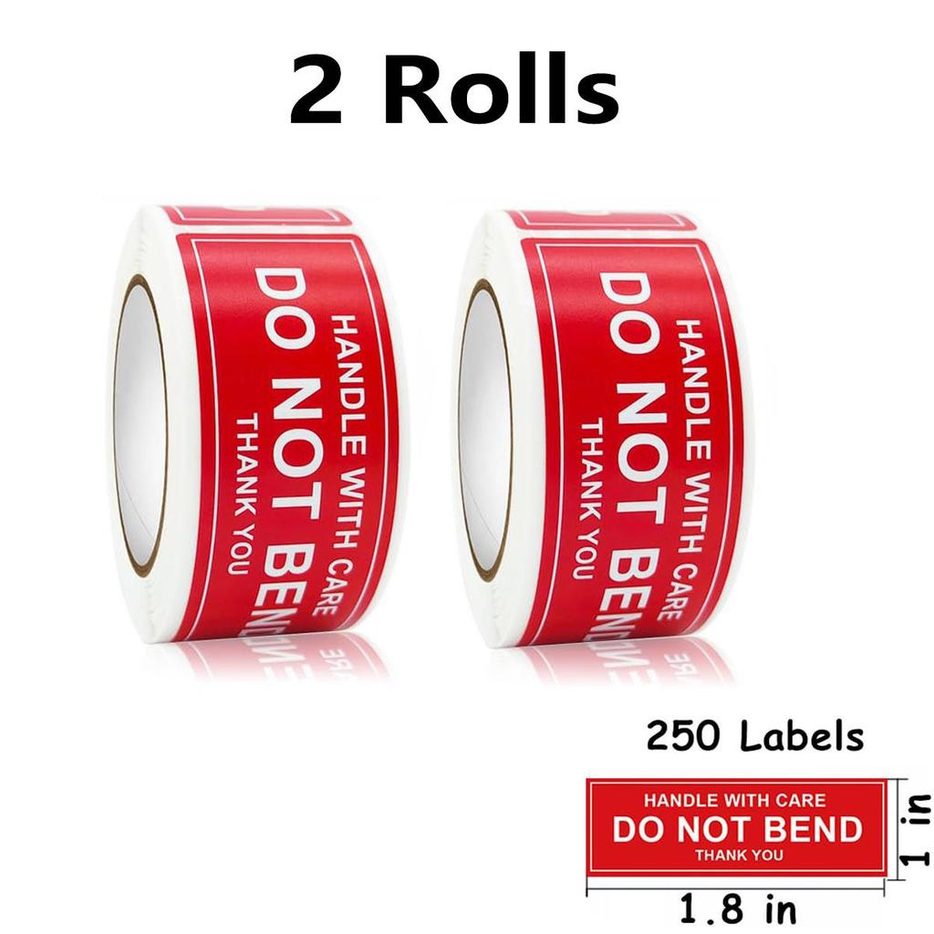 3" X 2" Fragile Stickers for Shipping, 1.8x1''Handle with Care Fragile Labels, Strong Adhesive Thank You Warning Packing Shipping Stickers