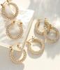 Exquisite U-shaped Full Diamond Earrings: European & American Light Luxury Fashion