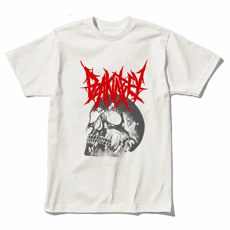 

Coolmind U0009-T2 Skull Print Graphic Men T Shrit Exclusive Graphic Men Tshirt Loose Unisex Tee Shirts Men S