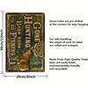 Metal Wall Art Deer Hunting Cabin Retro Sign for Bar Garage