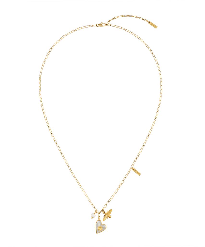 Tatiana Necker Flower Heart Necklace_Nz1139