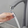 Universal 720 Degree Swivel Tap Aerator Splash-proof Water Saving Plastic Faucet Spray Head with Extender Adapter for Wash Basin