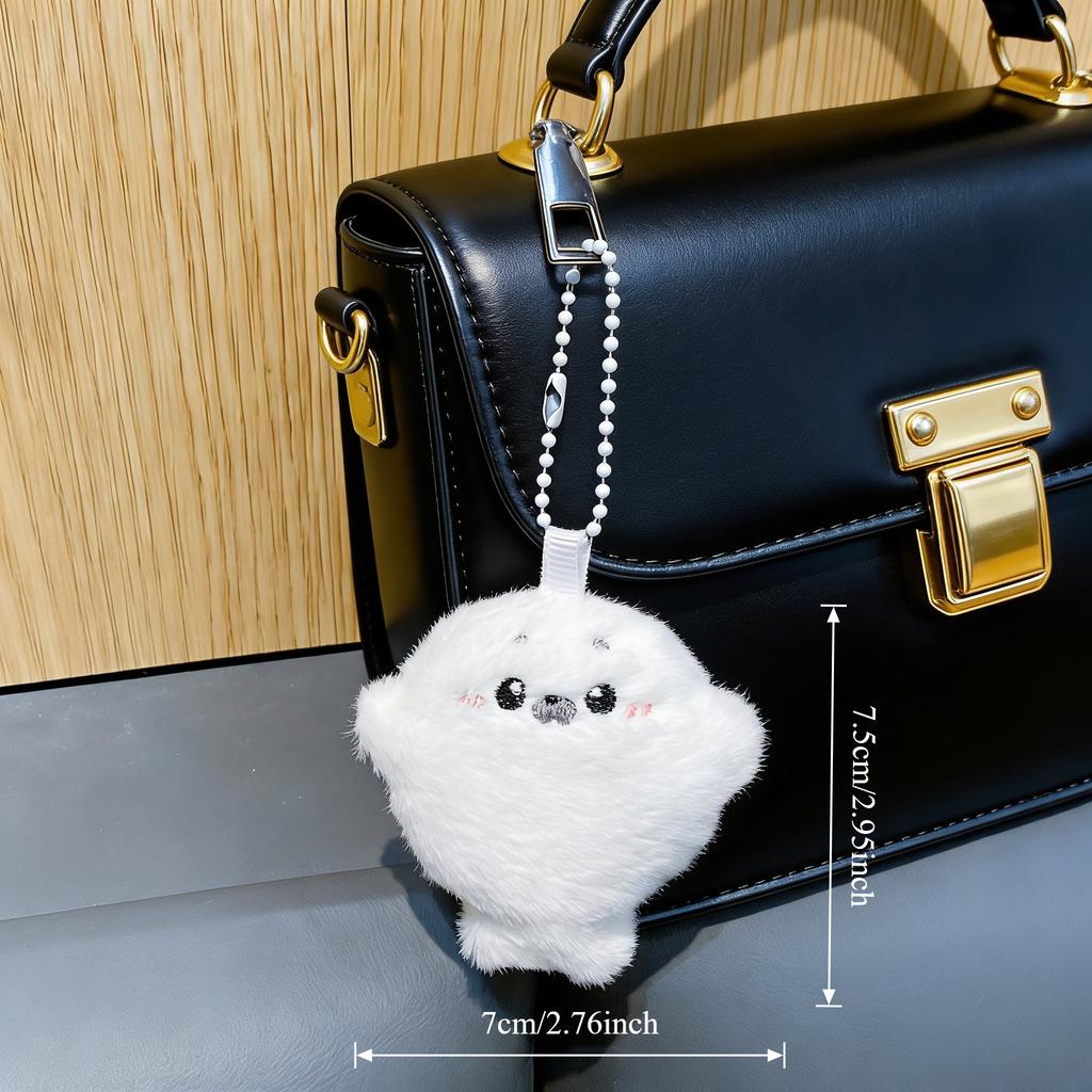 Cute Seal Plush Keychain Toy Soft Stuffed Ocean Animal Plush Seal Doll For Ornaments Bags Keyring Backpack Charm Decoration Gift