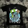 Vintage Invader Zim Cartoon Print Short Sleeve Tshirt Retro Unisex Graphic Tee 90s Nostalgia Summer Harajuku Unisex T Shirt