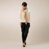 Cashmere Large Gradient Stole 70x200cm Natural Beige Gift Boxed [Pashmina Collection] 100%