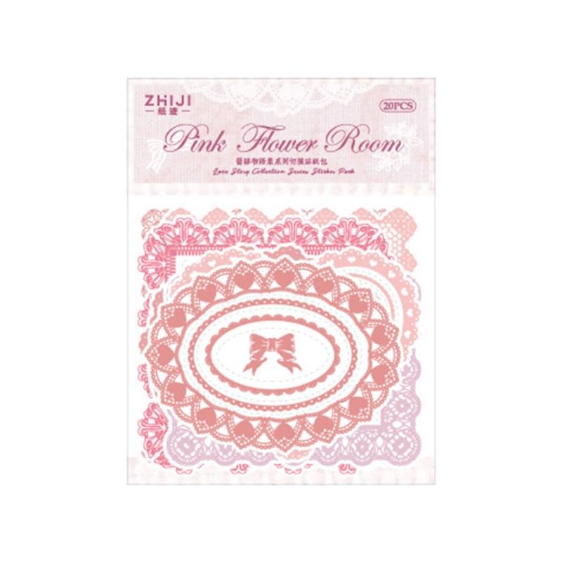 

20 Sheets Landscape Sticker Lovely Decorative Sticker Scrapbook Sticker for Journal Craft Greeting Cards Decoration