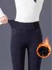 Women's Plus Size High-Waisted Slimming Stretch Jeans - 2024 Spring/Autumn Collection, Elastic Waist, Small Leg Fit