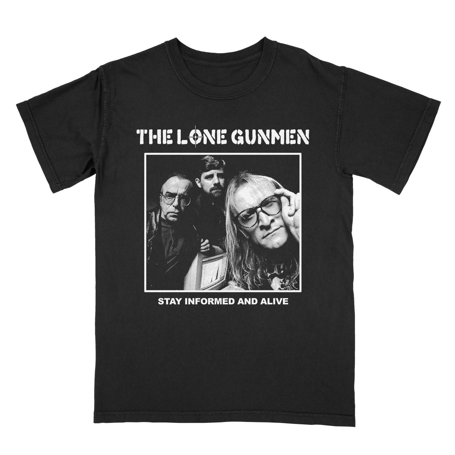 The Lone Gunmen : Stay Informed And Alive - Tee Shirt 3XL