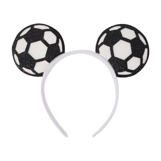 Soccer Fan Headband, Team Spirit Hair Hoop, Football Theme Party Headwear for Game Day, Fan Celebration