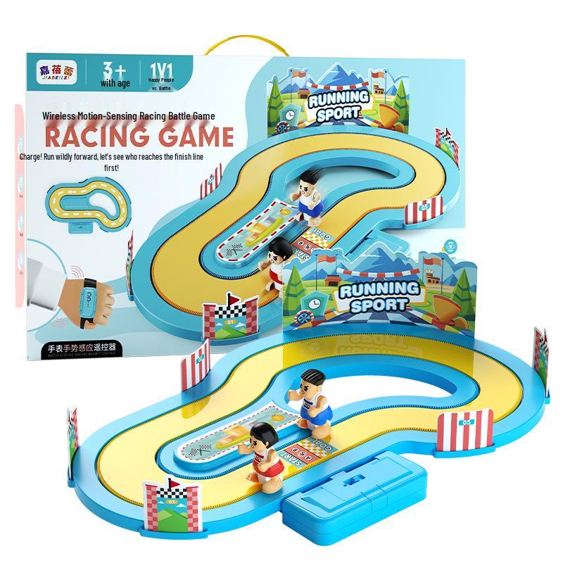2025 Interactive Electric Racing Toy for Kids: Educational Two-Player Parent-Child Board Game