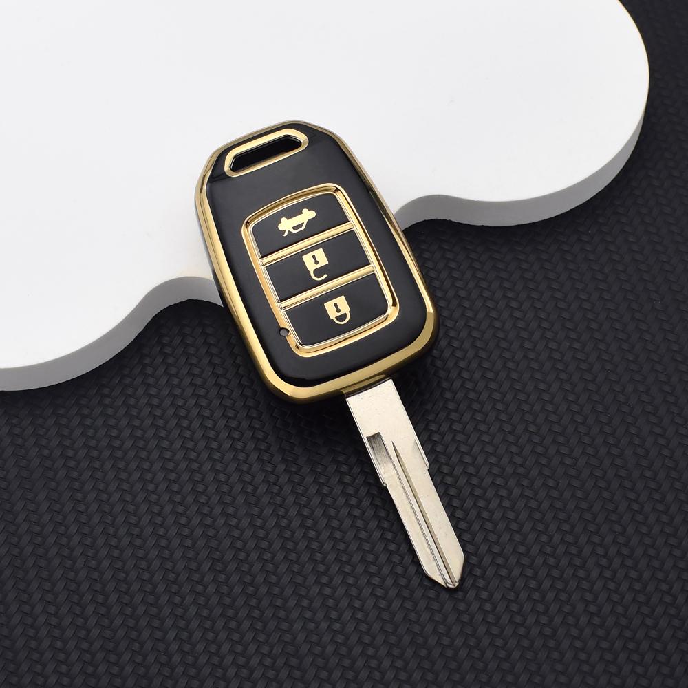 Soft TPU Car Remote Key Case Cover Keychain for Honda Accord Civic CRV HRV HR-V Jazz 2013 2014 2015 2016 Key Fob Shell Protector