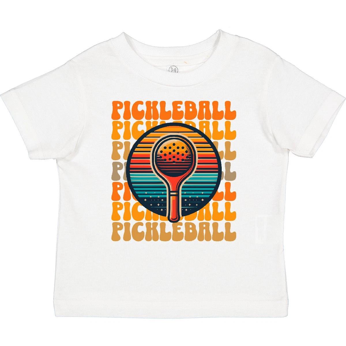 

Inktastic Pickleball Retro Sunset Toddler kids boys T-Shirt Player Vintage Child Kid 100