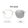 New Retro Square-Frame Photochromic Myopia Glasses Versatile Fashionable Myopia Glasses Unisex Minus Diopter Eyeglasses