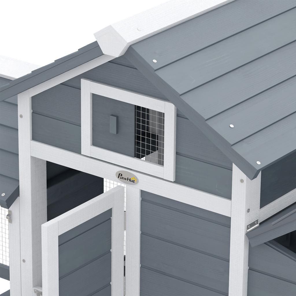 Chicken Coop on Legs, Cottage, Solid Fir Wood, 150.5 x 54 x 87 cm