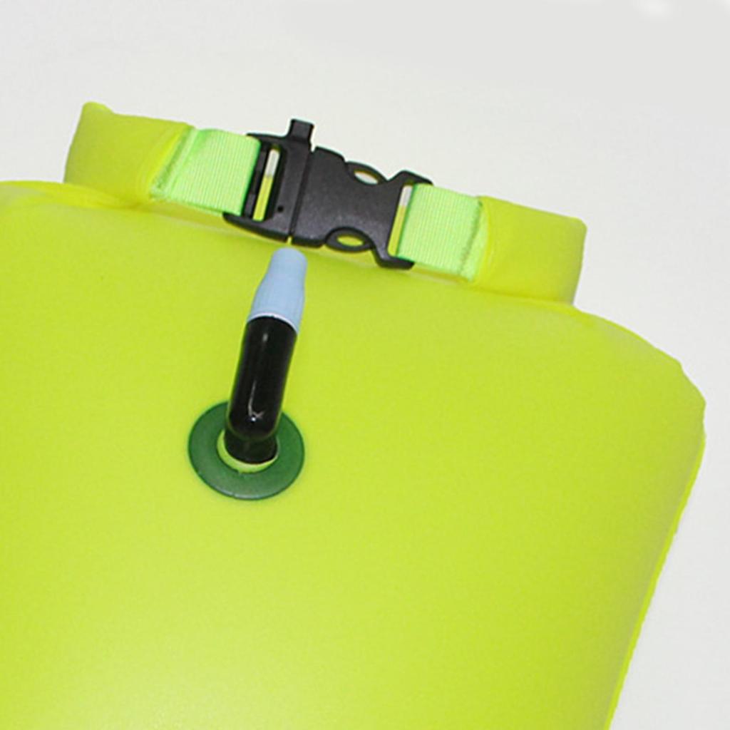 Inflatable Swim Buoy Safety Float Tow with Dry Bag for Open Water Swimmers