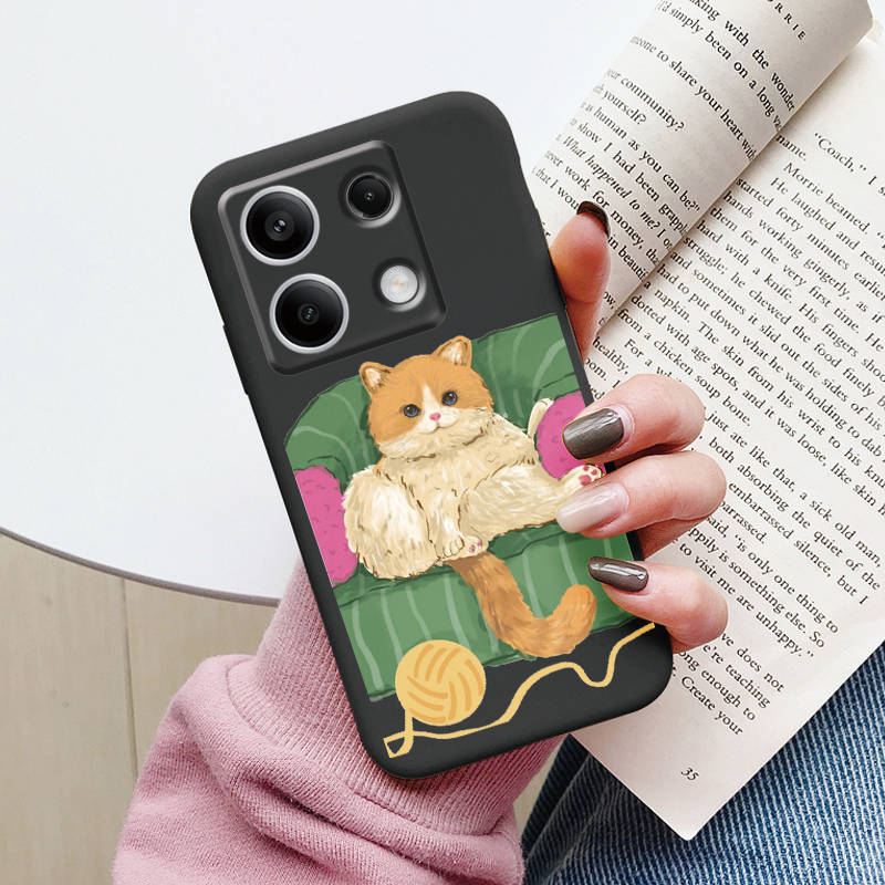 Cartoon Hülle Für Redmi 13C 4G 5G 13R Note 13 Pro Redmi13 Note13R Poco C65 M6 Pro X6 PocoM6 Niedliche Katzen Hülle Weicher Stoßfänger Paar