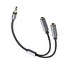 Headphone Cord for Computer 3.5mm Male To 2Port 3.5mm Female Headsets Splitters